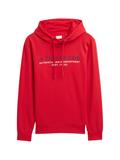 Hoodie Sweatshirt mit Logo-Print samba red