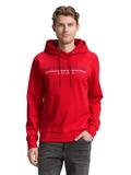 Hoodie Sweatshirt mit Logo-Print samba red