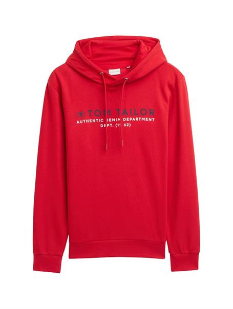 Hoodie Sweatshirt mit Logo-Print samba red