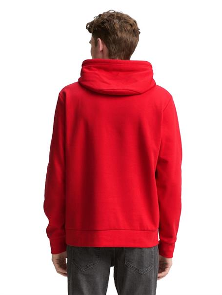 Hoodie Sweatshirt mit Logo-Print samba red