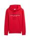 Hoodie Sweatshirt mit Logo-Print samba red