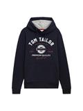 Hoodie Sweatshirt mit Logo-Print sky captain blue