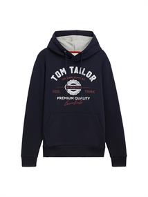 Hoodie Sweatshirt mit Logo-Print sky captain blue