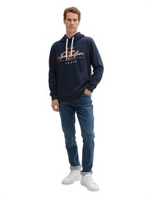 Hoodie Sweatshirt mit Logo-Print sky captain blue