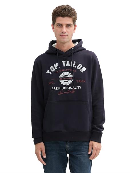 Hoodie Sweatshirt mit Logo-Print sky captain blue