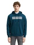 Hoodie Sweatshirt mit Print deep pond green