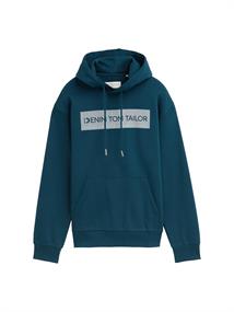 Hoodie Sweatshirt mit Print deep pond green
