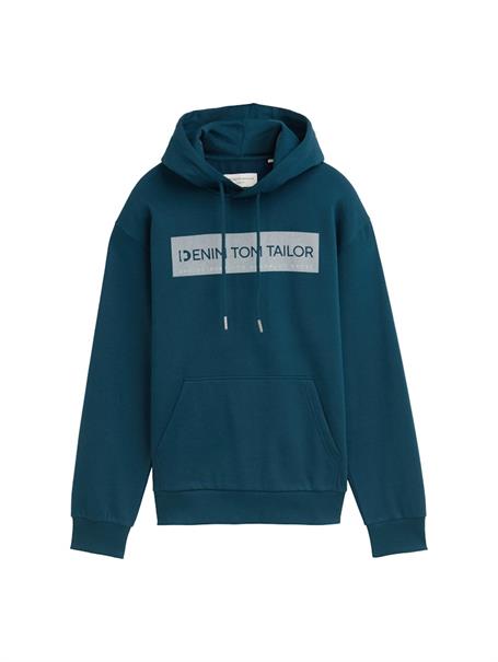 Hoodie Sweatshirt mit Print deep pond green