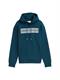 Hoodie Sweatshirt mit Print deep pond green