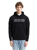 Hoodie Sweatshirt mit Print night watch black