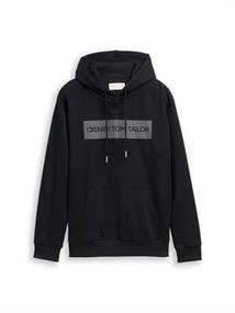 Hoodie Sweatshirt mit Print night watch black