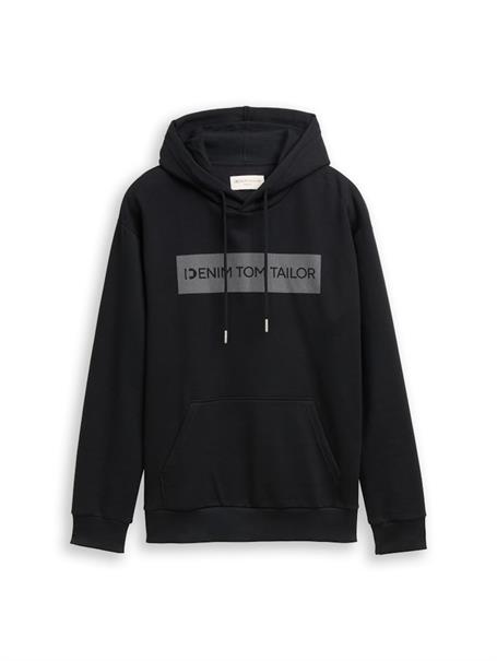 Hoodie Sweatshirt mit Print night watch black