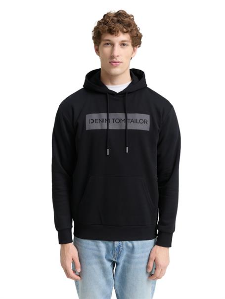 Hoodie Sweatshirt mit Print night watch black