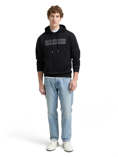 Hoodie Sweatshirt mit Print night watch black