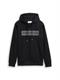 Hoodie Sweatshirt mit Print night watch black