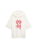 Hoodie Sweatshirt mit Print whisper white