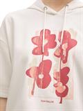 Hoodie Sweatshirt mit Print whisper white