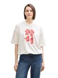 Hoodie Sweatshirt mit Print whisper white
