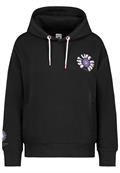 Hoody mit Back Print carbon black