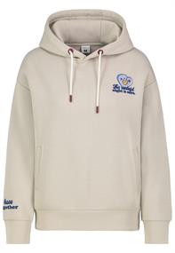 Hoody mit Back Print light sand
