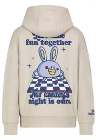 Hoody mit Back Print light sand