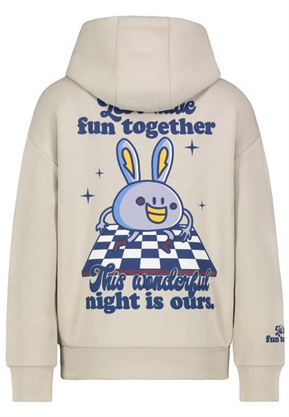 Hoody mit Back Print light sand