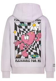 Hoody mit Back Print orchid lavender