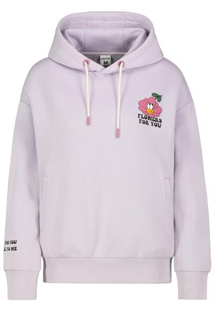 Hoody mit Back Print orchid lavender