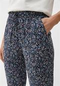 Hose aus reiner Viskose blau