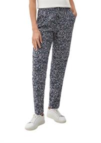 Hose aus reiner Viskose blau