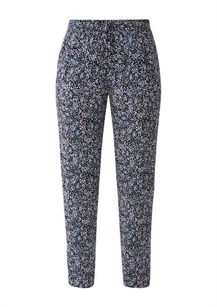 Hose aus reiner Viskose blau