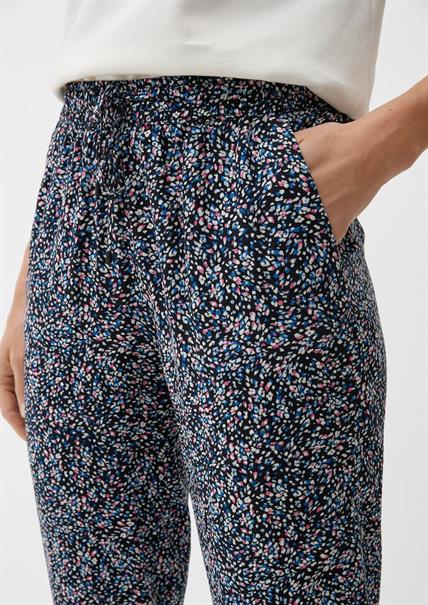 Hose aus reiner Viskose blau