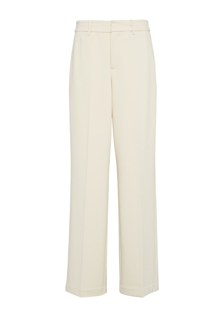 s.Oliver Stoffhose Wide-Leg-Hose aus Struktur-Jersey günstig online kaufen