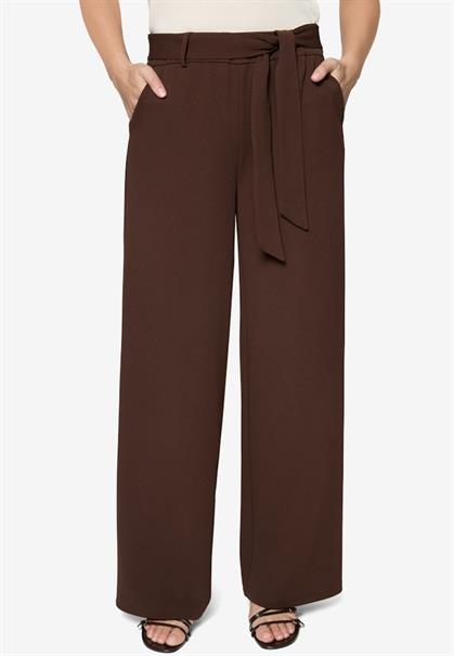 Hose Hose mit Stoffgürtel chicory coffee