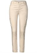 Hose im Cargo-Look cream beige