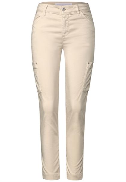 Hose im Cargo-Look cream beige