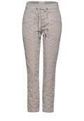 Hose im Casual Fit stone beige