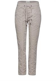 Hose im Casual Fit stone beige