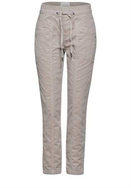 Hose im Casual Fit stone beige