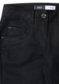 Hose im Leder-Look black
