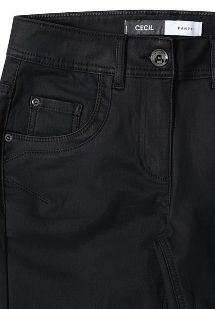 Hose im Leder-Look black