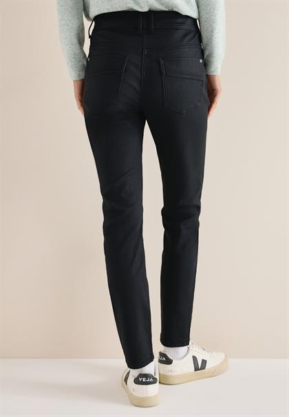 Hose im Leder-Look black