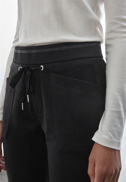 Hose im Loose Fit whale tail grey melange