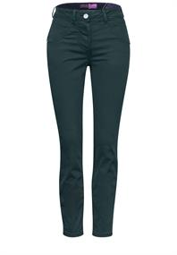 Hose im Slim Fit fir green