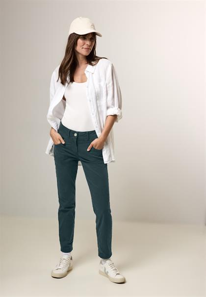 Hose im Slim Fit fir green