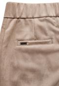 Hose im Velours-Look driftwood beige