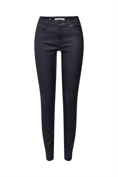Hose in Lederoptik navy