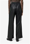 Hose in Lederoptik weites Bein 30 Inch black beauty