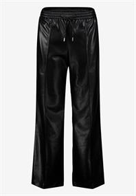 Hose in Lederoptik weites Bein 30 Inch black beauty
