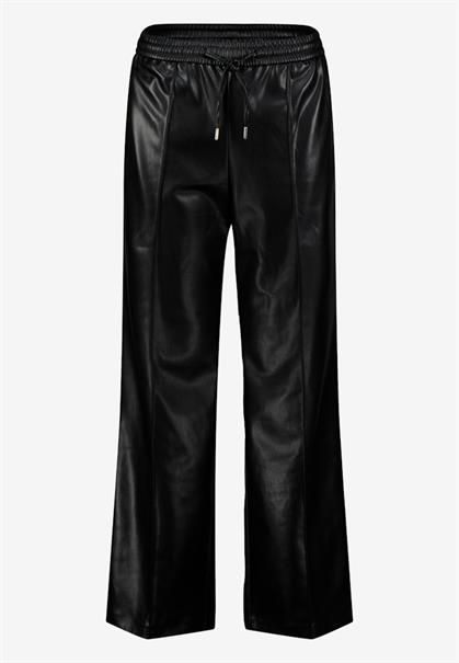 Hose in Lederoptik weites Bein 30 Inch black beauty